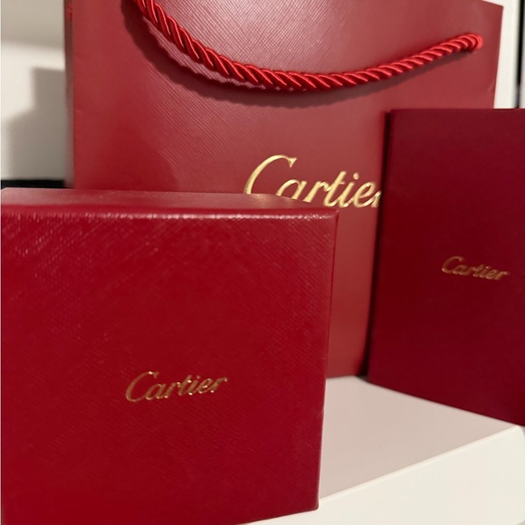 Cartier Gold Ring with Red Gift Set - Picture 2 of 3
